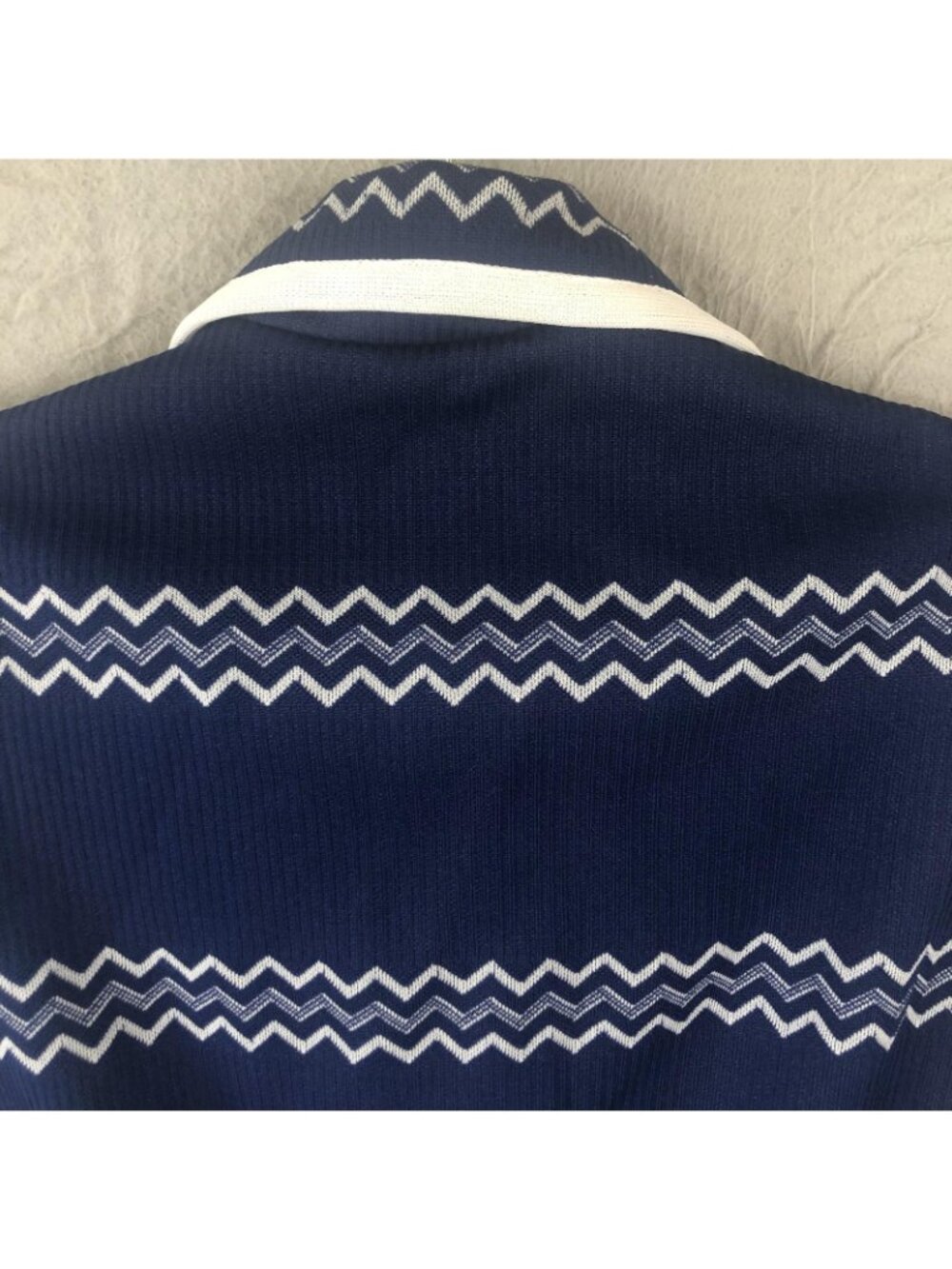 Vintage Howard Wolf Dress Womens M Zigzag Jacket Mod 70s Brittish Invasion Retro - Picture 14 of 16